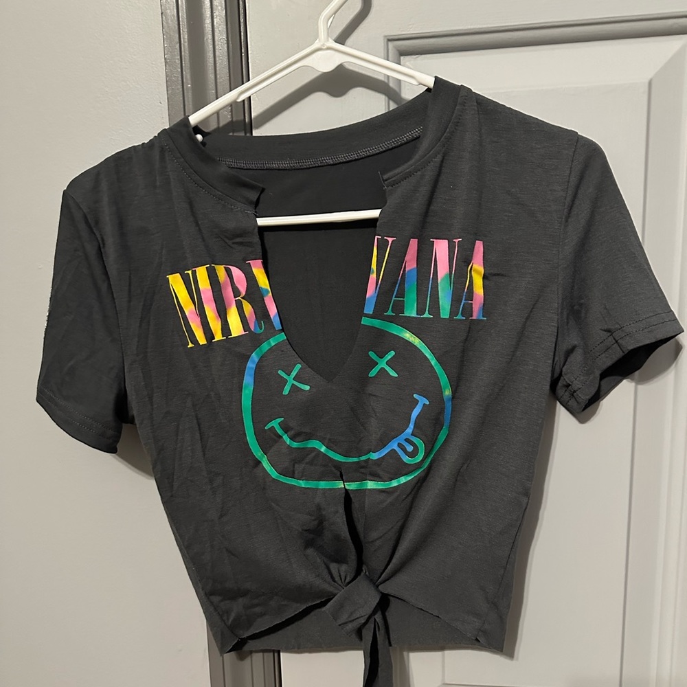 Nirvana Cropped Tee